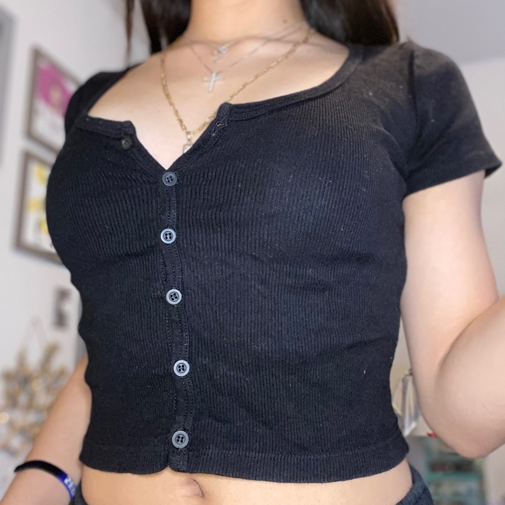Brandy Melville Button Up Top